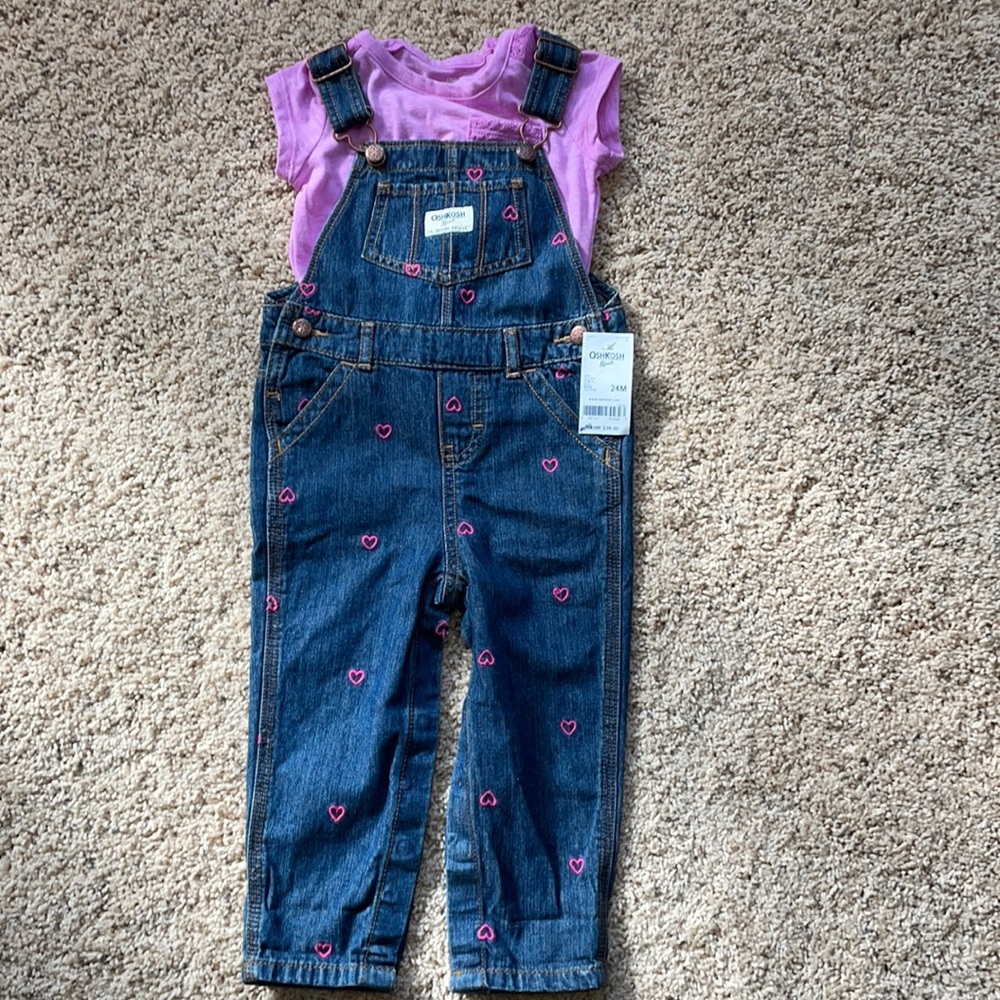 24 month OshKosh B’Gosh overalls bibs